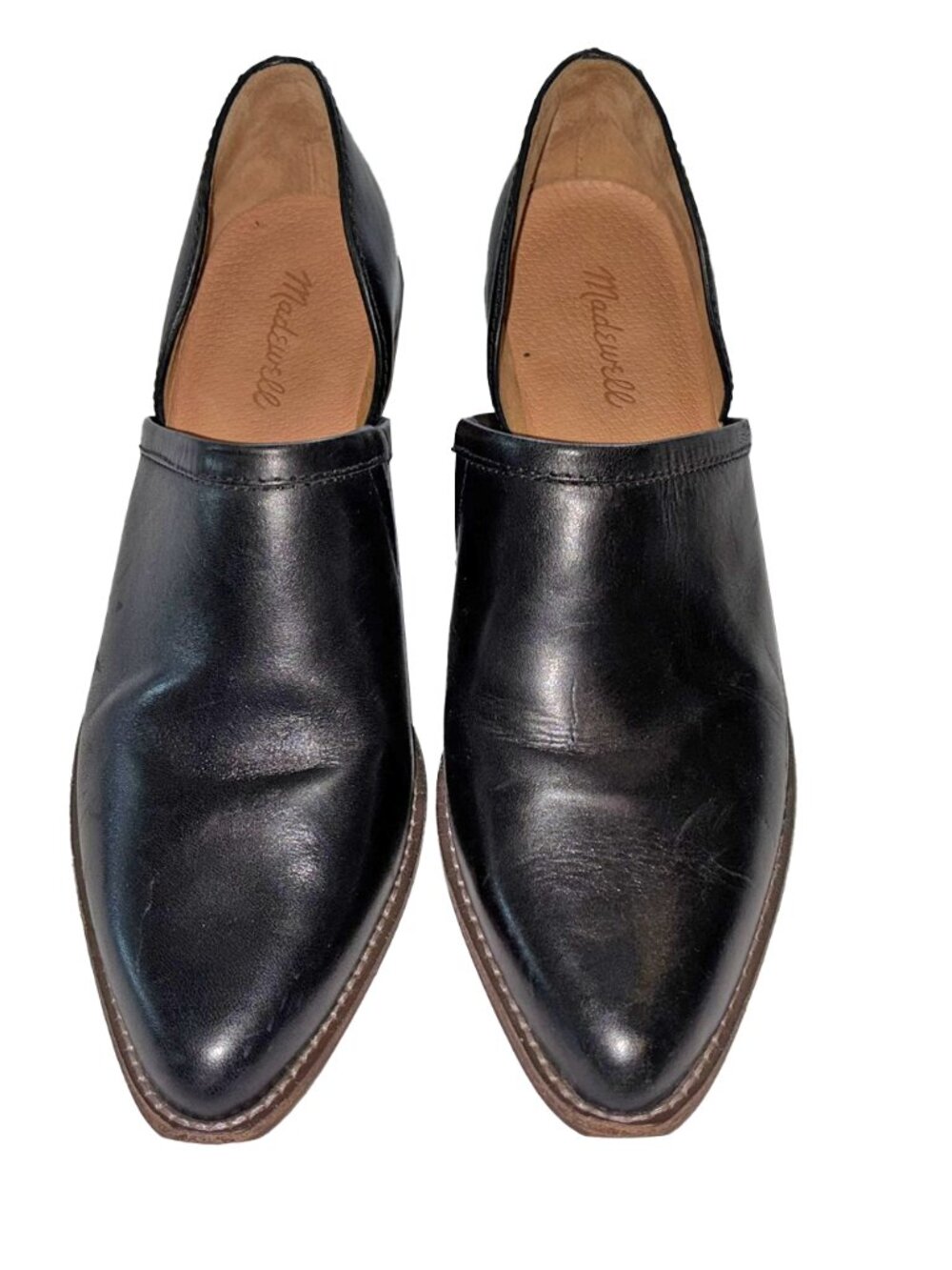 Madewell The Brady Black Leather Low Cut Booties - Size 9.5